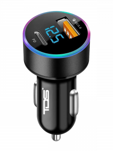 Автомобильное зарядное устройство в прикуриватель PD/QC 3.0 TDS TS-CAU70